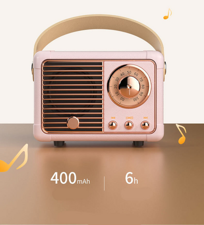 Retro Look FM Radio And Bluetooth Speaker