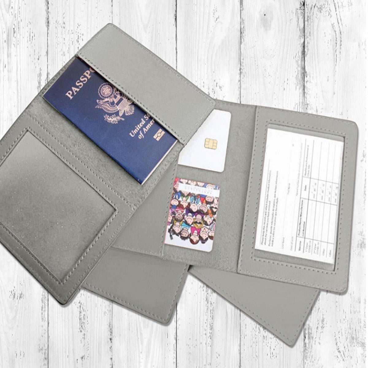 VIP 3 In 1 Card Holder For Vaccination Card, ID And Passport