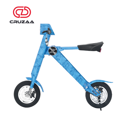 The Limited Edition Cruzaa Electric Scooter - 45km Range & 35kmh Top Speed Cruzaa Built in Bluetooth & Speakers +USB - Denim Blue