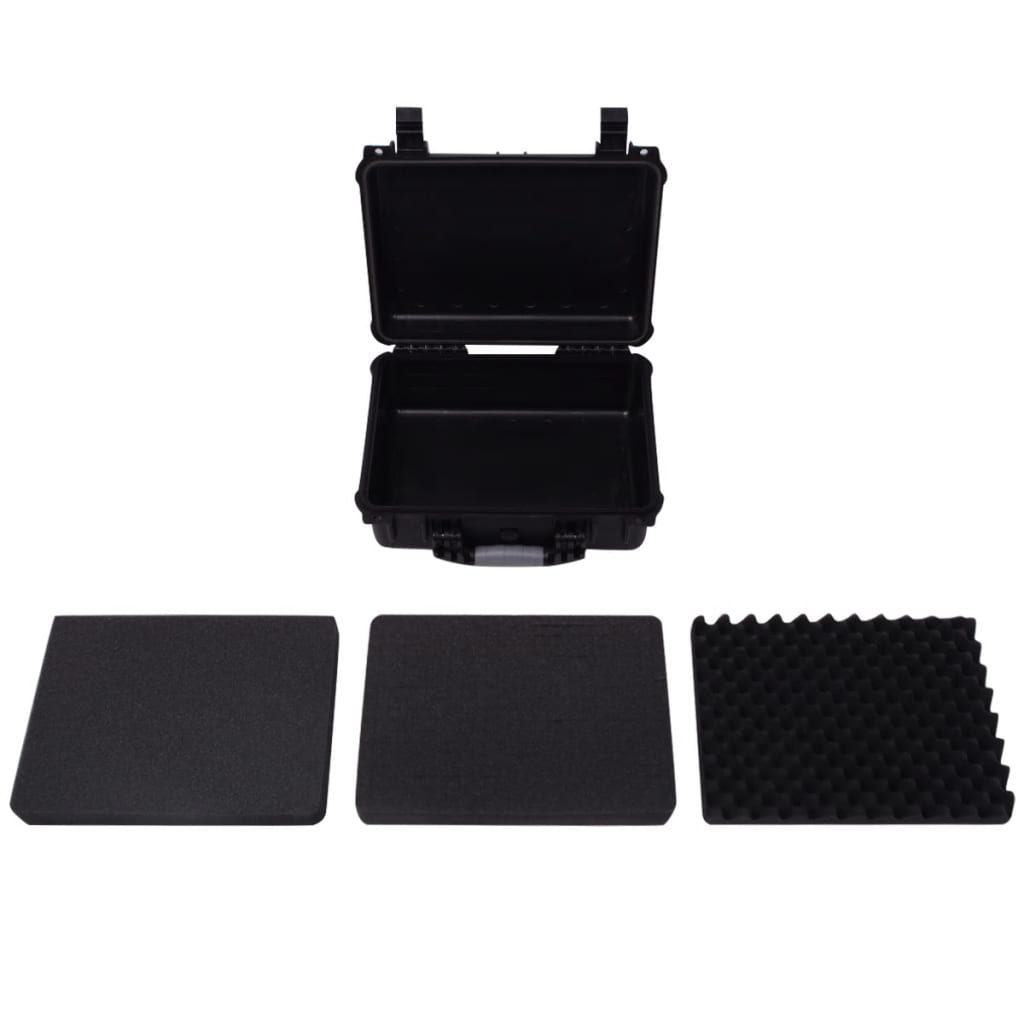 vidaXL Protective Equipment Case 16"x13"x6.9" Black