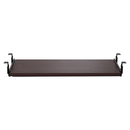 Lorell Mahogany Laminate Keyboard Tray - 25.6" Width x 15.1" Depth - Mahogany - 1