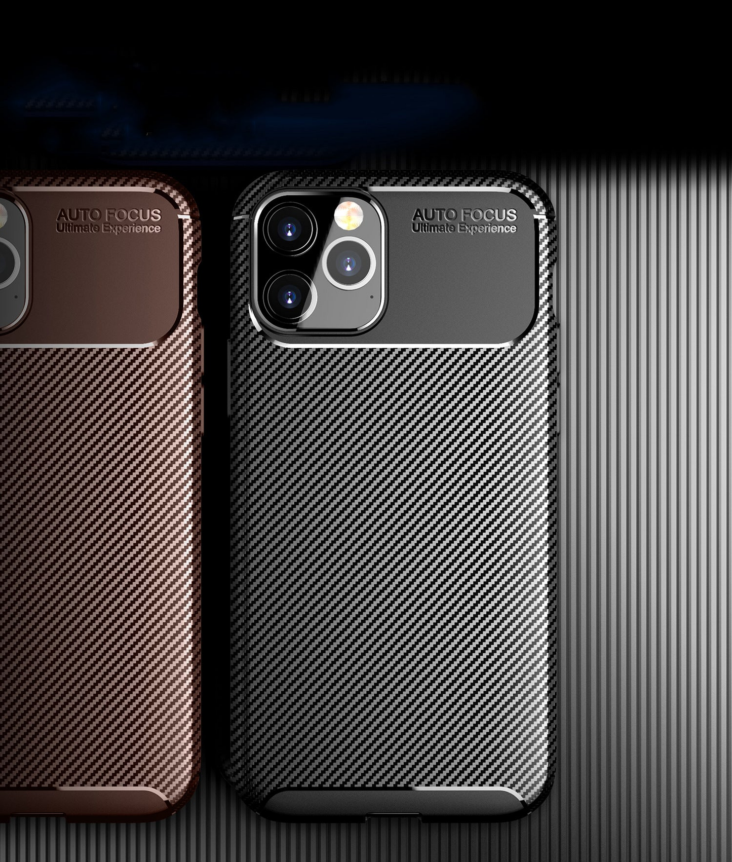 Carbon Fibre TPU Black Case - For iPhone 12 Pro Max