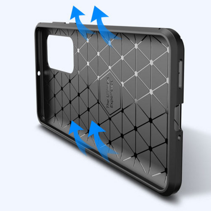 Carbon Fibre TPU Black Case - For Huawei P40