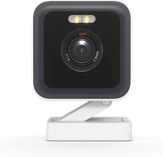 WYZE Wi-Fi  Camera V3 Pro 2K  Colorful Night Vision, Edge Ai, Built-in Spotlight And Siren,Compatible With Alexa Google