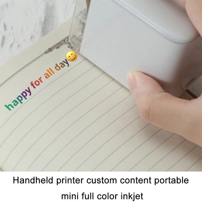 1200dpi Handheld Mini Inkjet Printer: Portable Full Color Printing with Ink Cartridge