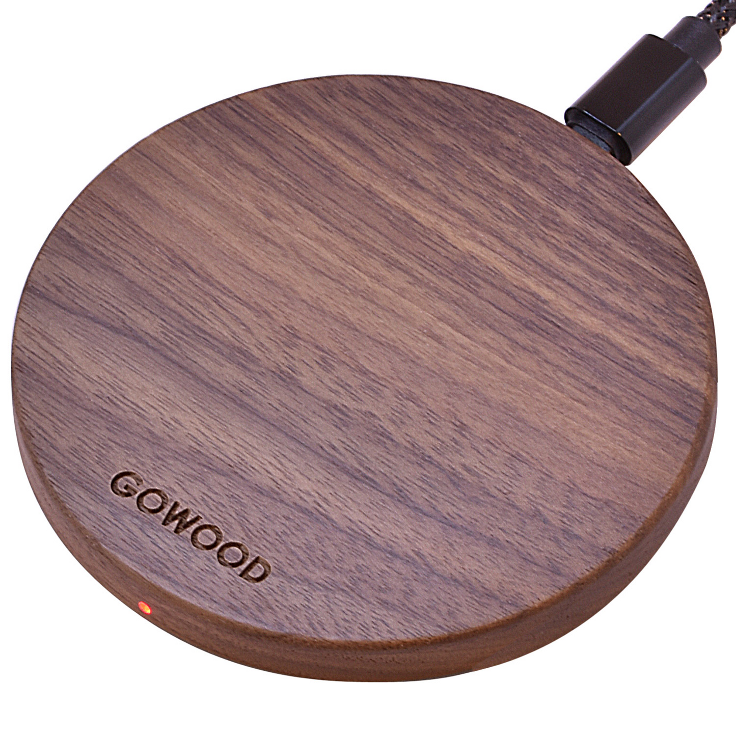 15W Fast Charge Walnut Wood Wireless Charger