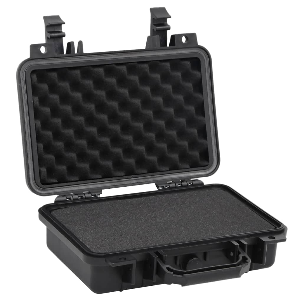 vidaXL Portable Flight Case Black 11.8"x8.7"x3.9" PP