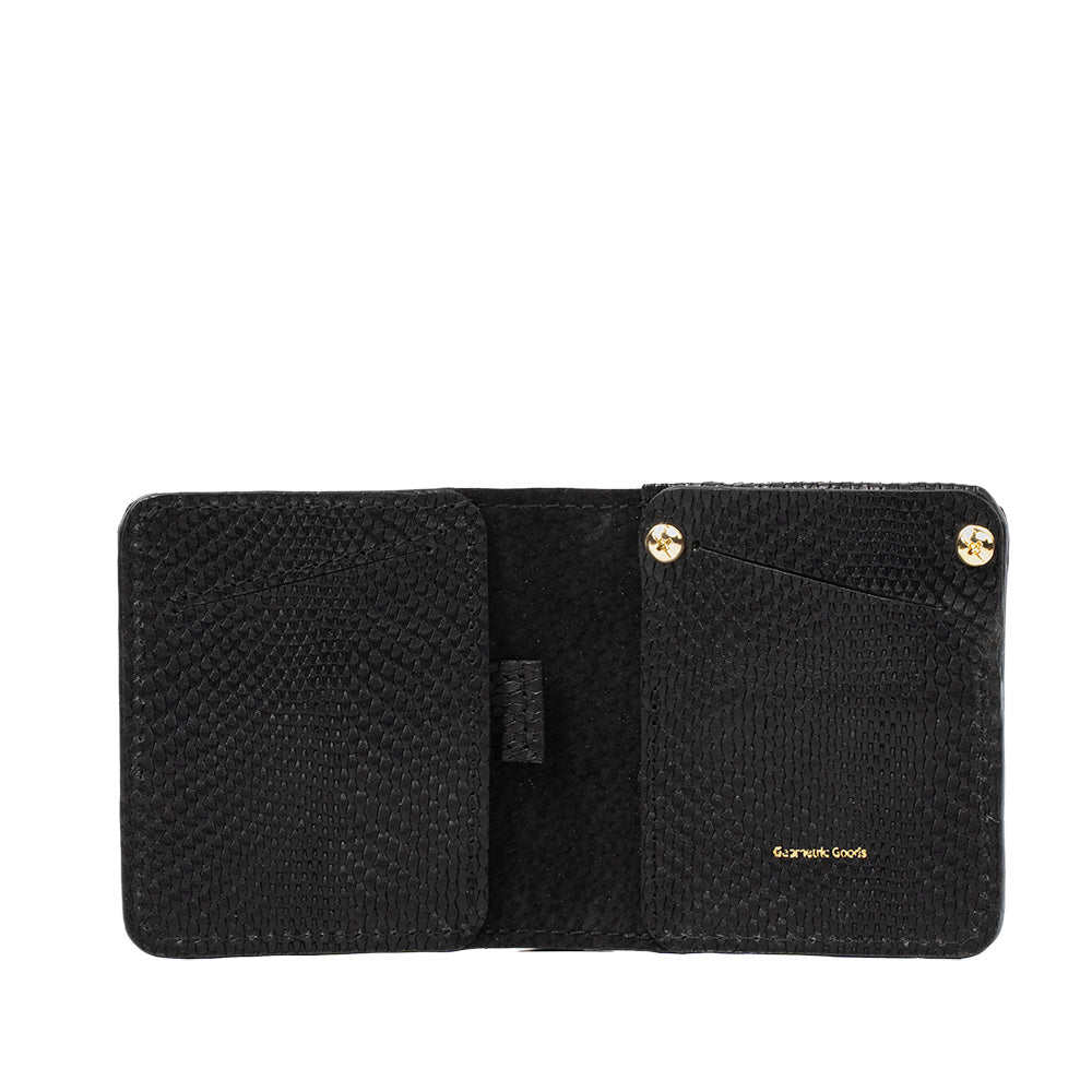 Leather AirTag Wallet - Billfold Snake Print