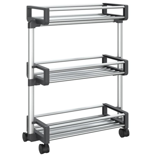 Storage Trolley 23.2"x7.9"x29.5" Aluminum