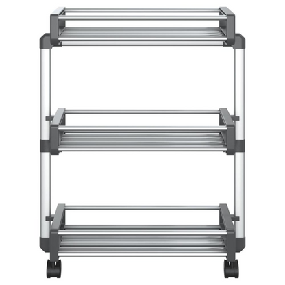 Storage Trolley 23.2"x7.9"x29.5" Aluminum