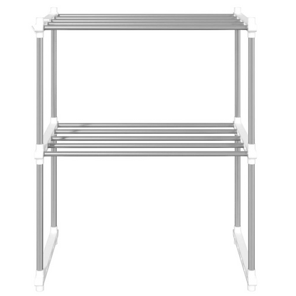 Microwave Shelf White 20.1"x10.6"x24.8" Aluminum