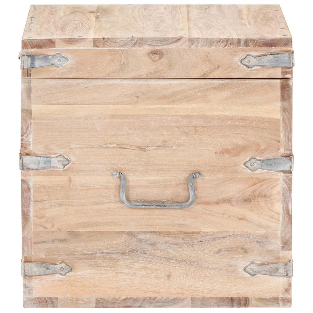 Chest 15.7"x15.7"x15.7" Solid Acacia Wood