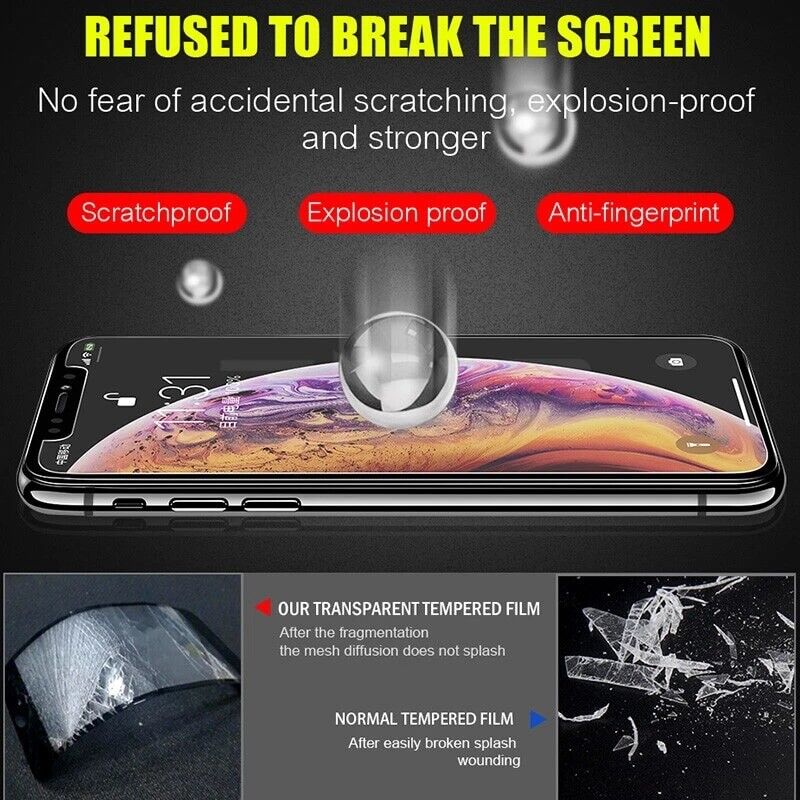 3 Pack Screen Protector For iPhone X XS Max 11 Pro Tempered Glass HD Film Cover