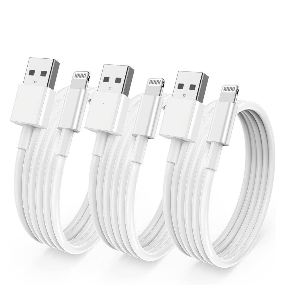 3 Pack USB Charger Data Cable Cord For iPhone