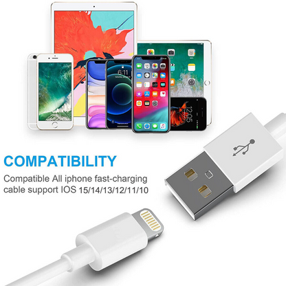 3 Pack 3FT/10FT USB Cable For iPhone