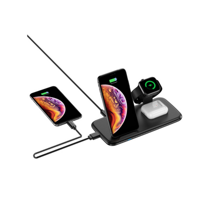 4 in 1 Wireless Fast Charging Hub