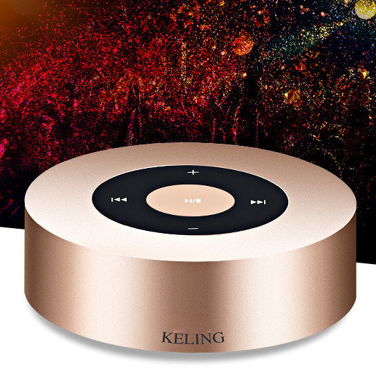 Minimal Metallic Bluetooth Speaker and MP3 Player