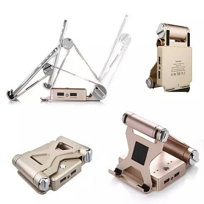 Podium Style Stand With Extended Battery Up To 200% For iPad, iPhone And Other Smart Gadgets