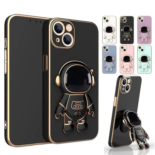 3D Astronaut Folding Stand Phone Case