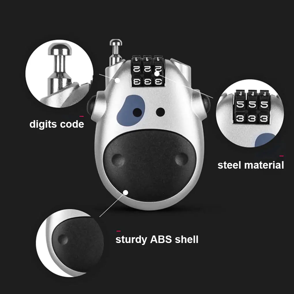 Adjustable Cable Security Combination Lock