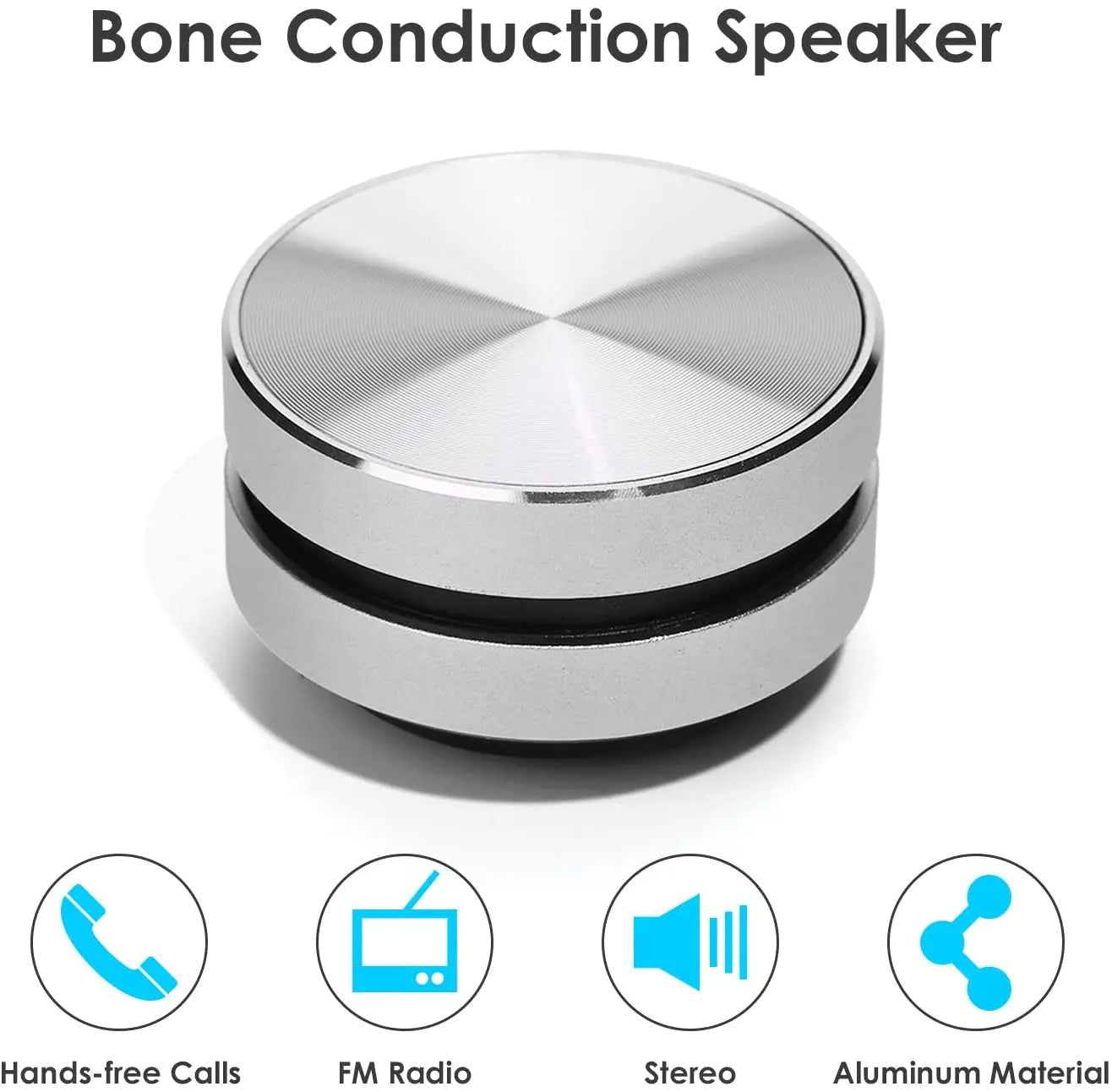 Hot Bone Conduction Bluetooth Speaker Vibration Stereo Audio Digital