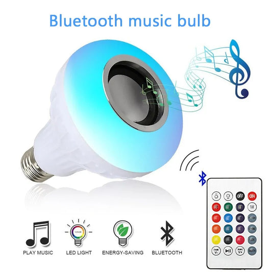 LED Bulb RGB Light Wireless Bluetooth Audio Speaker